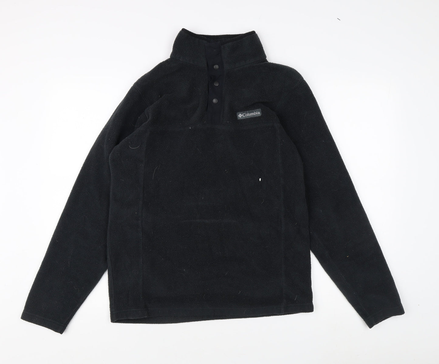 Mens UK Size S Columbia Black Henley Sweatshirt