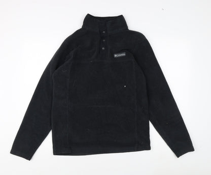 Mens UK Size S Columbia Black Henley Sweatshirt