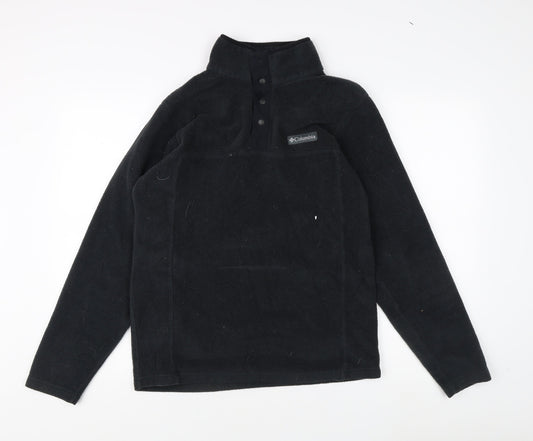 Mens UK Size S Columbia Black Henley Sweatshirt