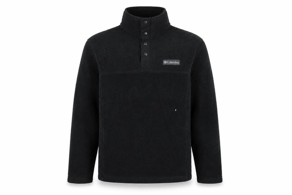 Mens UK Size S Columbia Black Henley Sweatshirt
