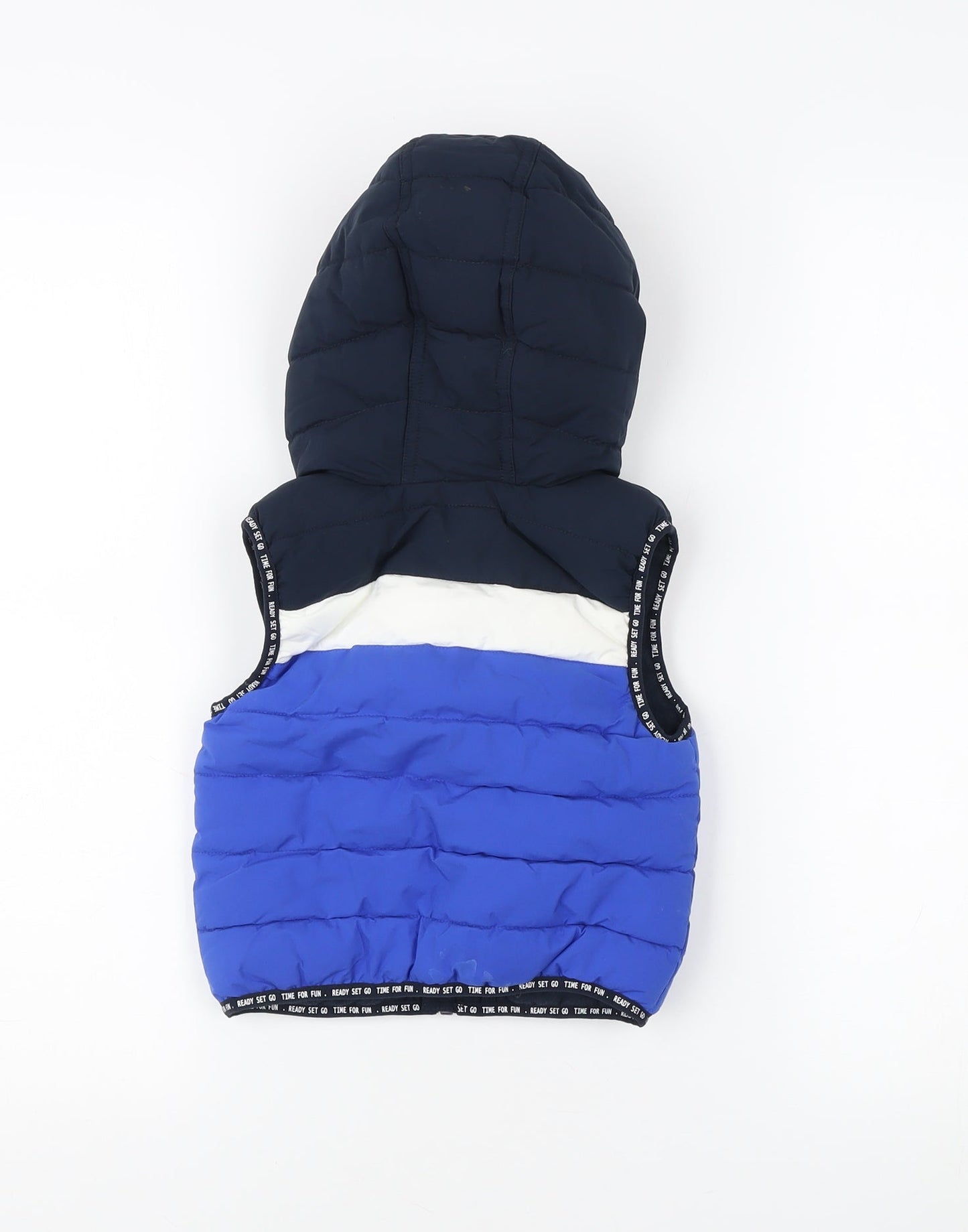 Next Unisex Blue Puffer Jacket 12-18 Months