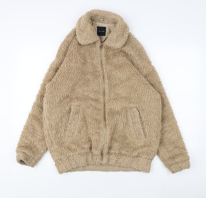Womens UK Size 6 New Look Beige Basic Jacket