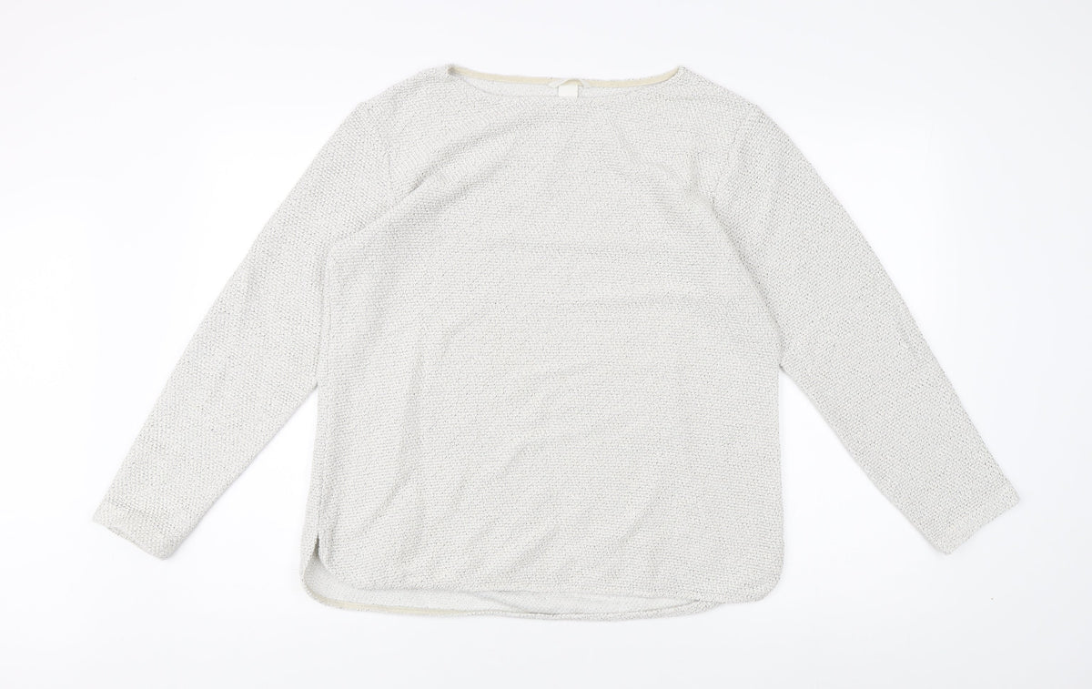 Womens UK Size L H&M Ivory Pullover Jumper
