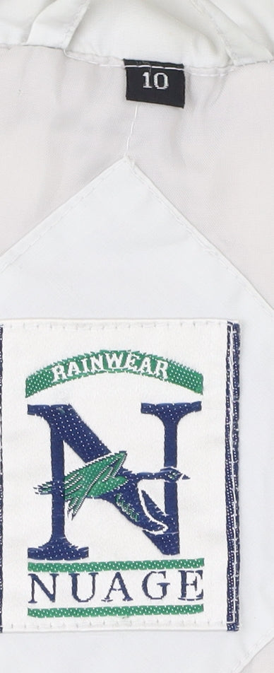 Nuage Women's White Mid-Length Jacket Size 10