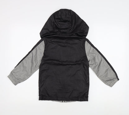 LA Gear Boys Black Grey Windbreaker Jacket Size 110
