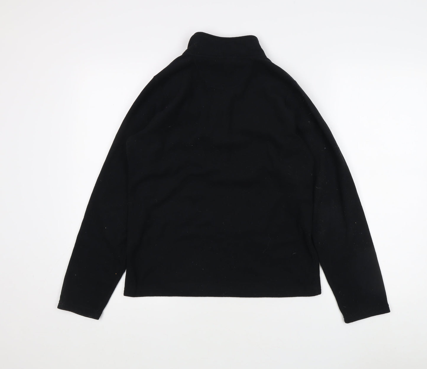 Peter Storm Boys Black Fleece Sweatshirt, 13 Years, 1/4 Zip