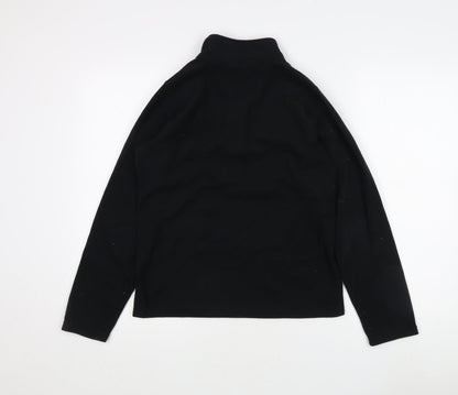 Peter Storm Boys Black Fleece Sweatshirt, 13 Years, 1/4 Zip