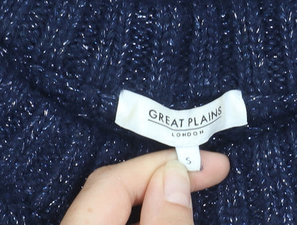 Womens UK Size S Great Plains Blue Jumper Jumper