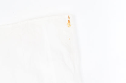 Topshop Women White Cotton Dress - Size 6