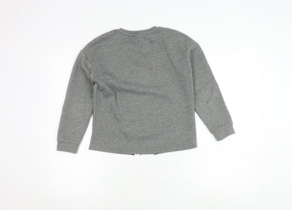 Peanuts Girls' Grey Snoopy Sweatshirt, 9 Years, Pullover Style