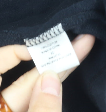 Mi Fresia Women's Black Buttoned Jacket XL