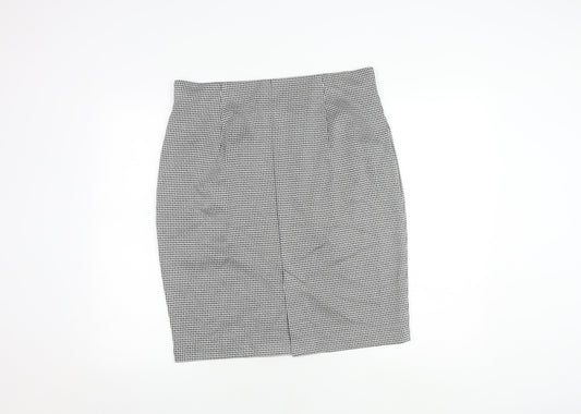 Marks and Spencer Women’s Black Check Pencil Skirt Size 16