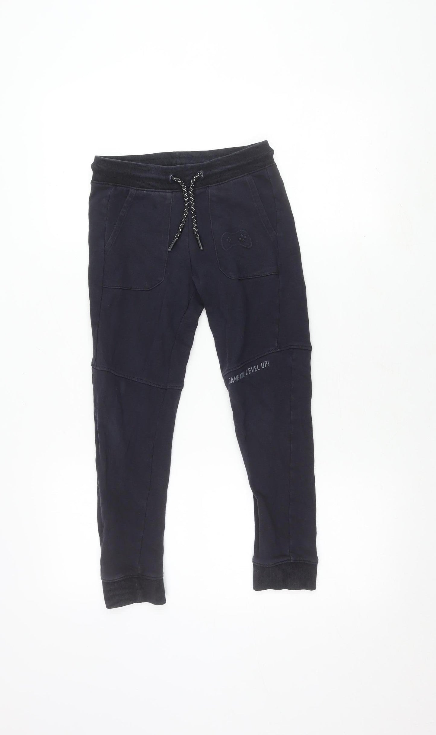 MNG Boys Black Jogger Trousers L Cotton Casual Sports