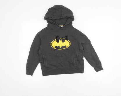 MNG Boys Black Batman Hoodie 9-10 Years Pullover