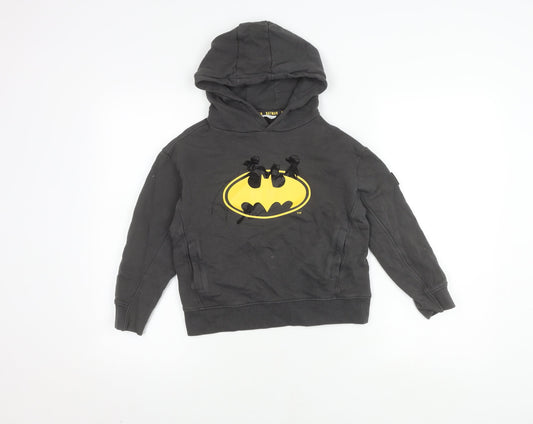 MNG Boys Black Batman Hoodie 9-10 Years Pullover