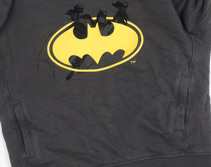 MNG Boys Black Batman Hoodie 9-10 Years Pullover