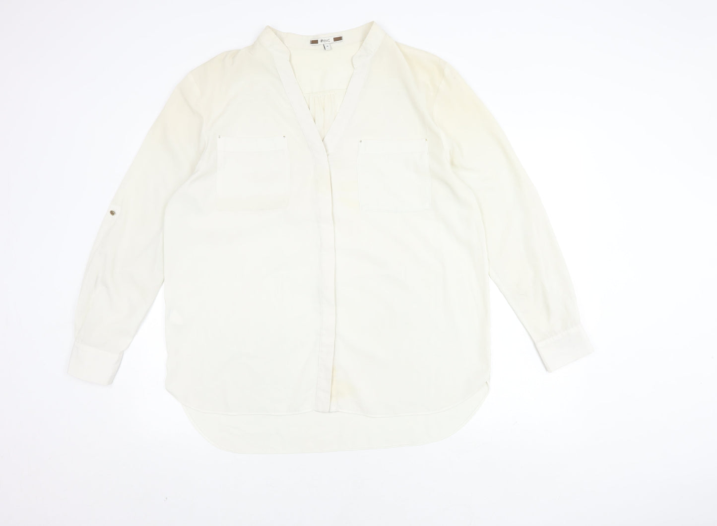 Womens UK Size 16 NEXT White Basic Blouse