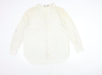 Womens UK Size 16 NEXT White Basic Blouse