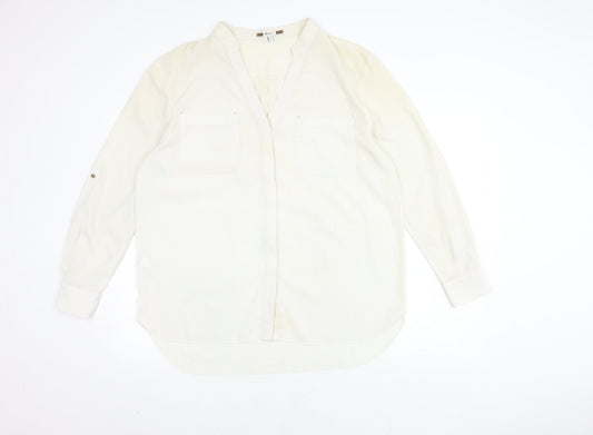 Womens UK Size 16 NEXT White Basic Blouse