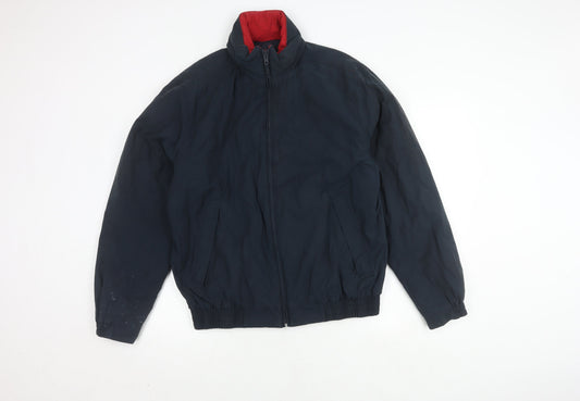 Mens UK Size M Marks and Spencer Blue Bomber Jacket