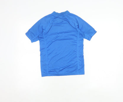 Lands' End Boys Blue Short Sleeve Top - Size S 6-7 Years