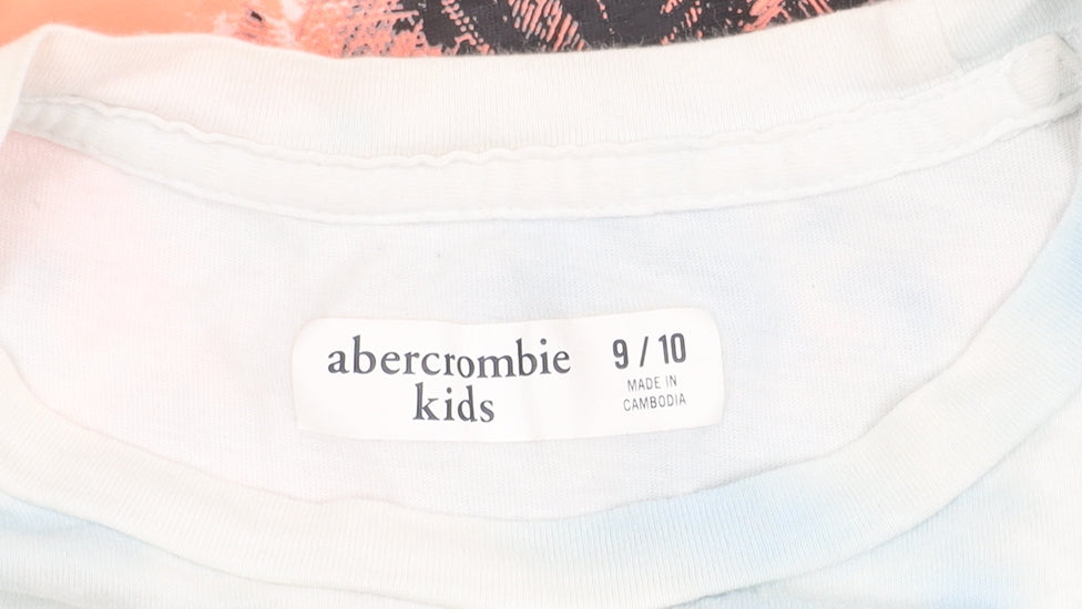 Abercrombie Boys Multicoloured Graphic T-Shirt 9-10 Years