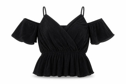 BIBA Women's Black Wrap Blouse, Size 10, New