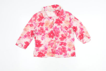 Cache Cache Women's Floral Button-Up Shirt Size 2