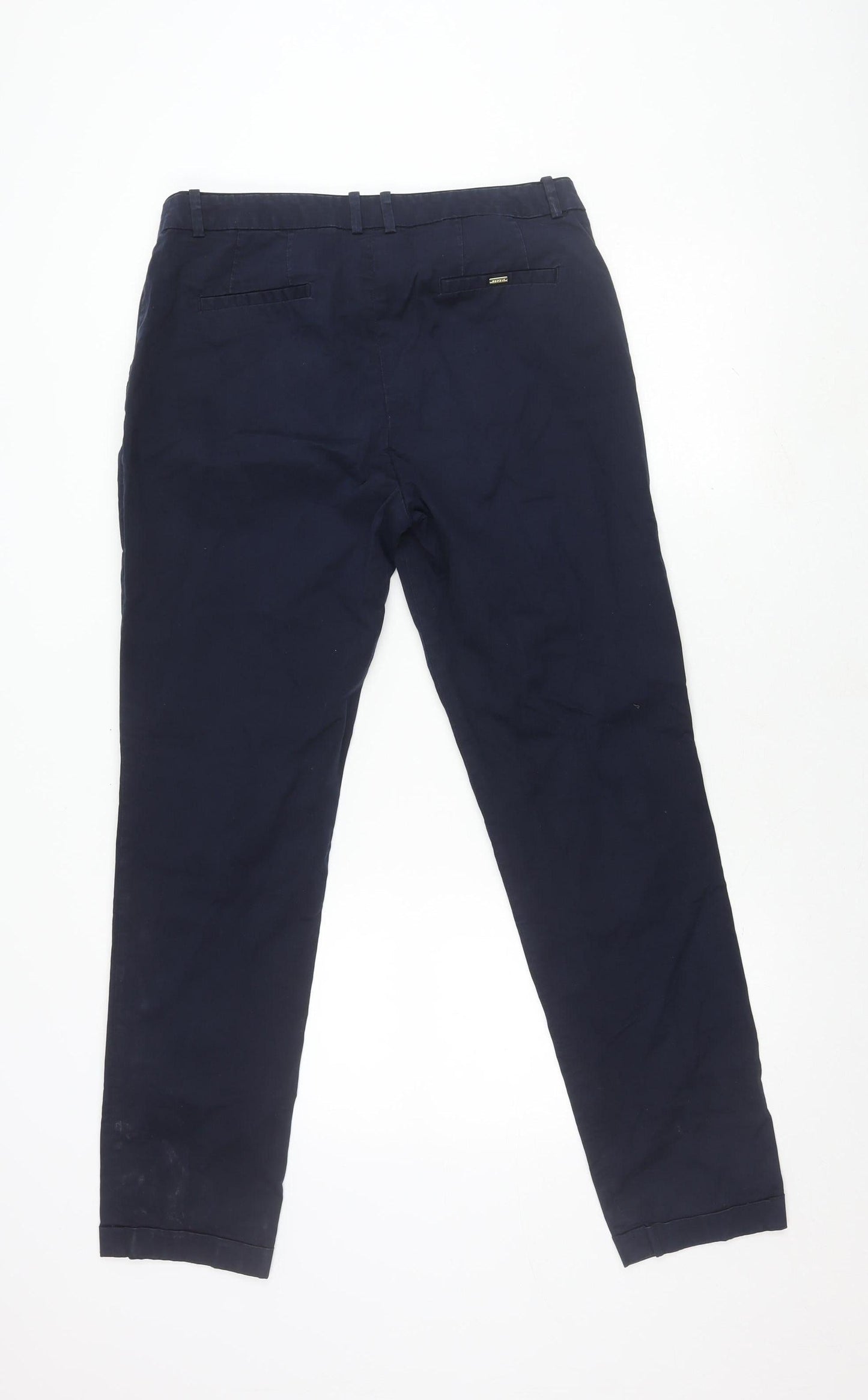 Esprit Men's Blue Chino Trousers L Regular Straight