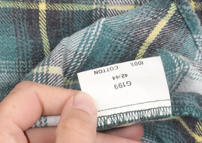 Colourways Men's Multicoloured Check Cotton Shirt 42/44