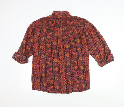 Cliff Unisex Multicoloured Paisley Button-Up Shirt
