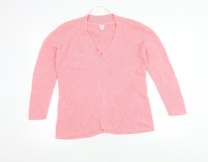 Womens UK Size 8 John Lewis & Partners Pink Cardigan Jumper