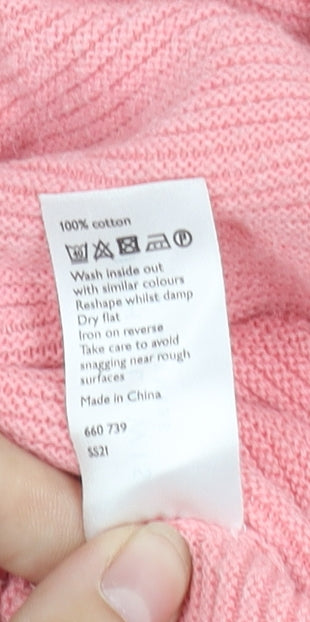 Womens UK Size 8 John Lewis & Partners Pink Cardigan Jumper