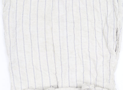 Jopra Women's Ivory Striped Shirt Dress M