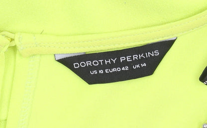 Dorothy Perkins Women’s Green Sleeveless Dress Size 14