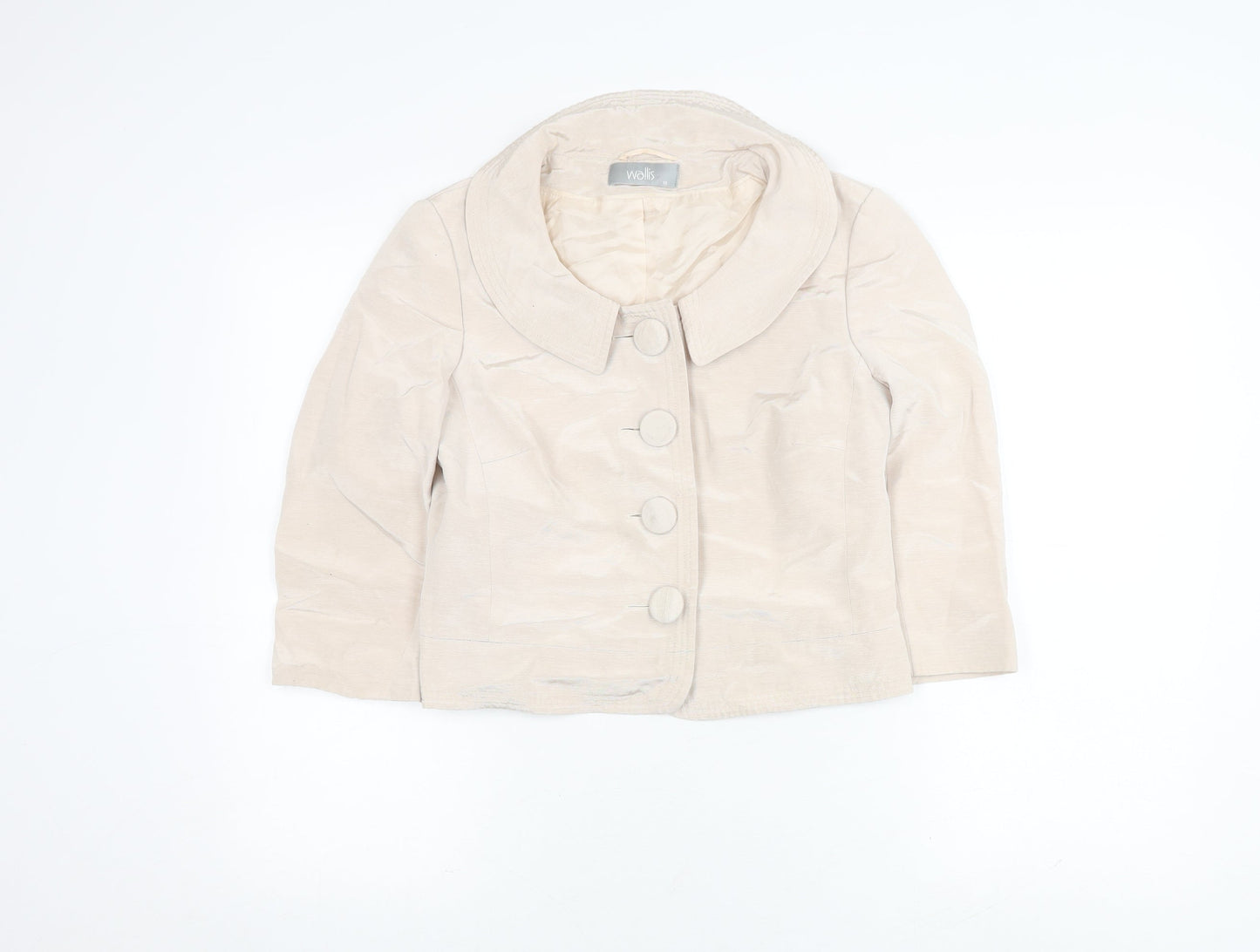 Wallis Beige Women's Blazer Size 10 Casual Spring