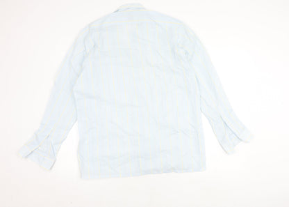 Henley Men's Multicoloured Casual Striped Long Sleeve Shirt