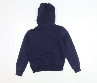 Boys Blue Rugby World Cup Jacket M - Hooded Full Zip