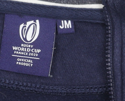 Boys Blue Rugby World Cup Jacket M - Hooded Full Zip