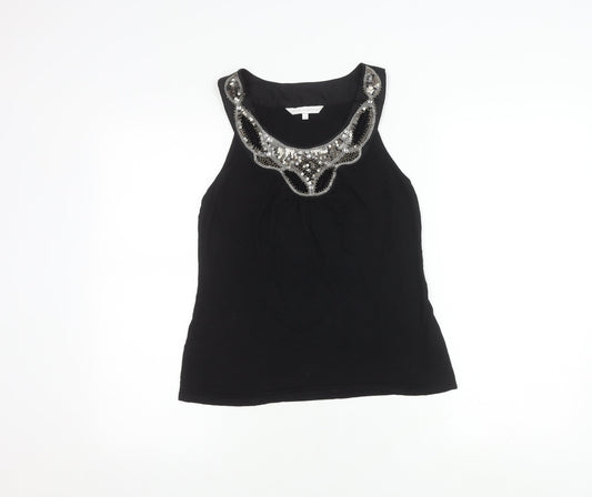 Womens UK Size 12 Rocha John Rocha Black Camisole Blouse