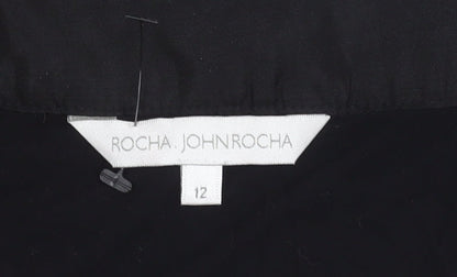 Womens UK Size 12 Rocha John Rocha Black Camisole Blouse
