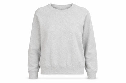 Diesel Women's Grey Logo Pullover Sweatshirt S
