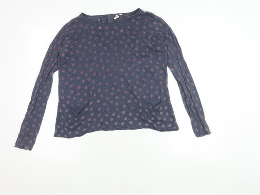 Womens UK Size 10 White Stuff Blue Basic Blouse
