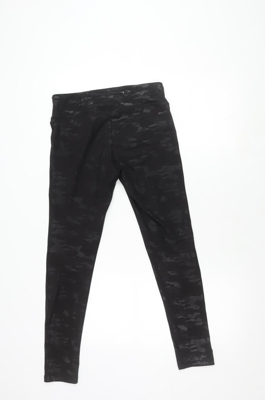Nike Women's Black Camouflage Leggings - M