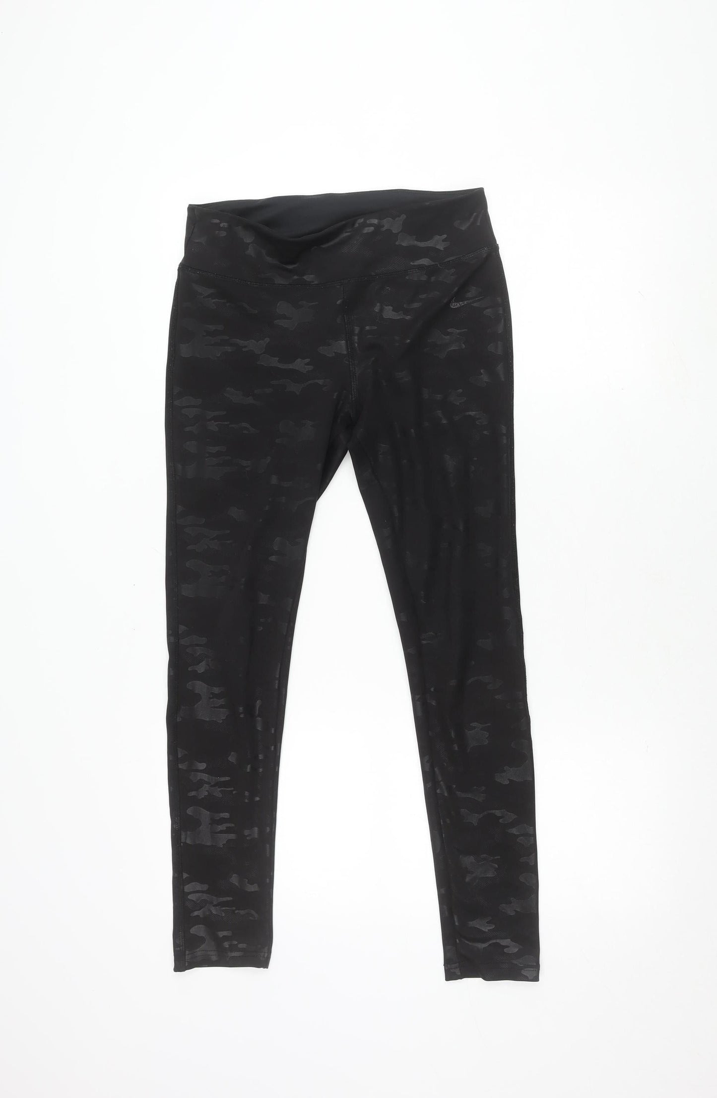 Nike Women's Black Camouflage Leggings - M