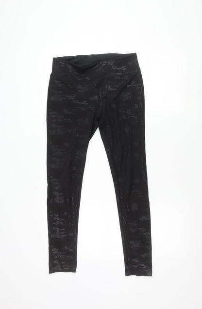 Nike Women's Black Camouflage Leggings - M