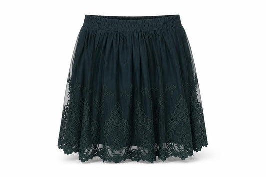 Womens UK Size 8 FOREVER 21 A-Line Lace Skirt