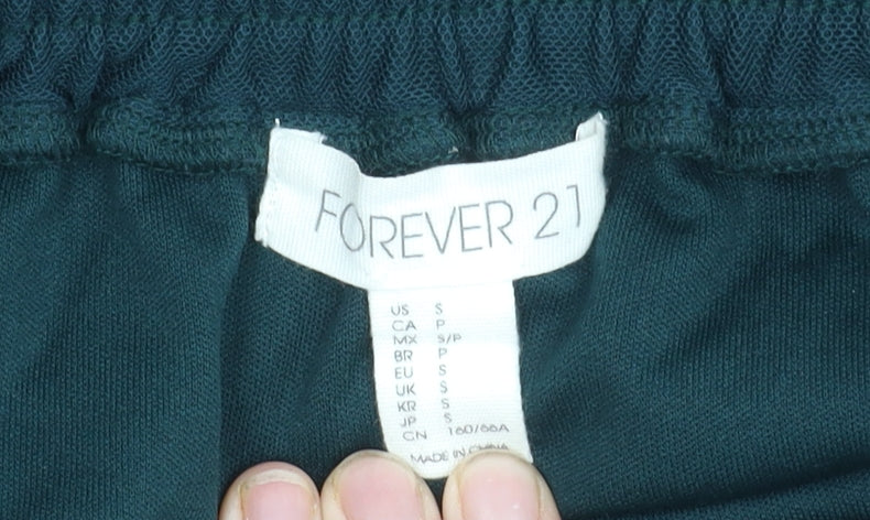 Forever 21 Women’s Green A-Line Short Lace Skirt