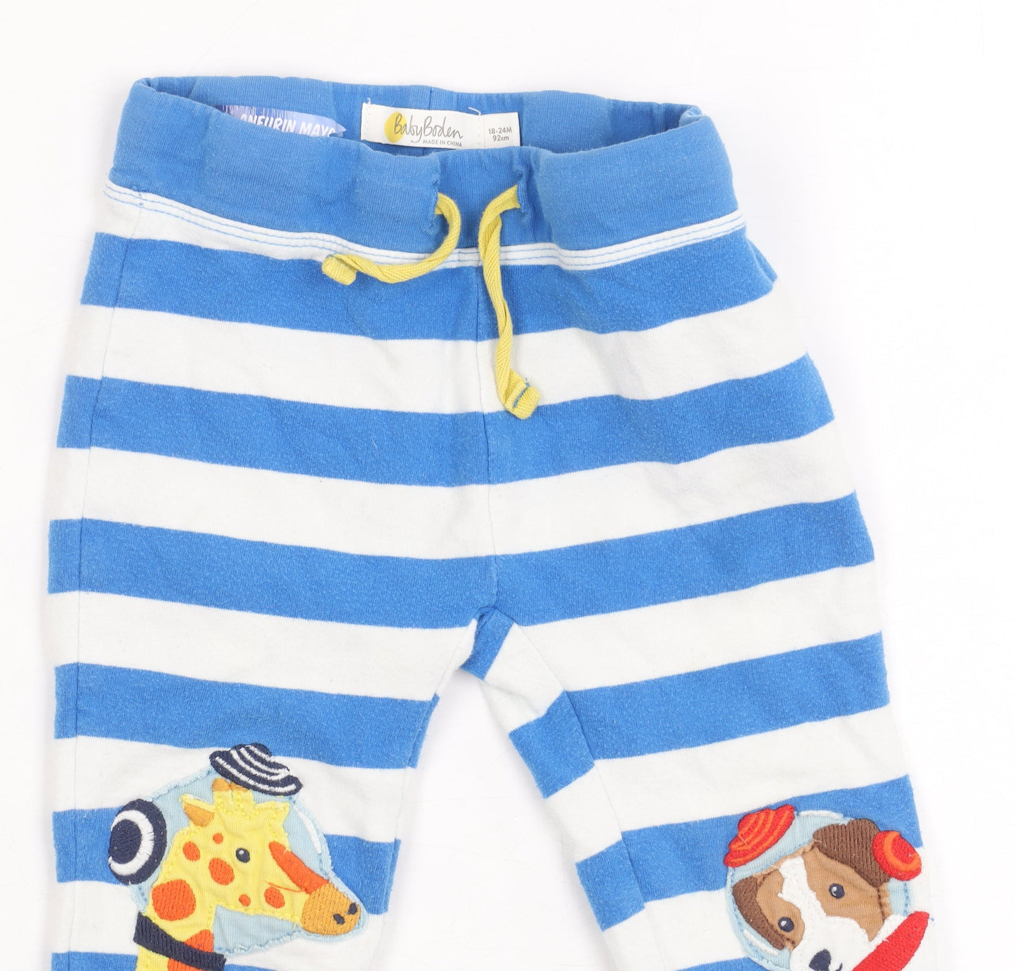 BabyBoden Unisex Striped Joggers 18-24M, Cotton Blend