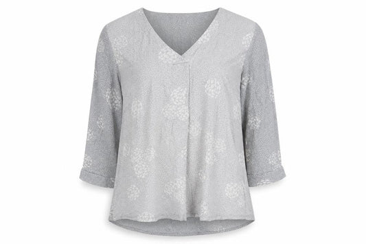 Womens UK Size 10 White Stuff Grey Basic Blouse